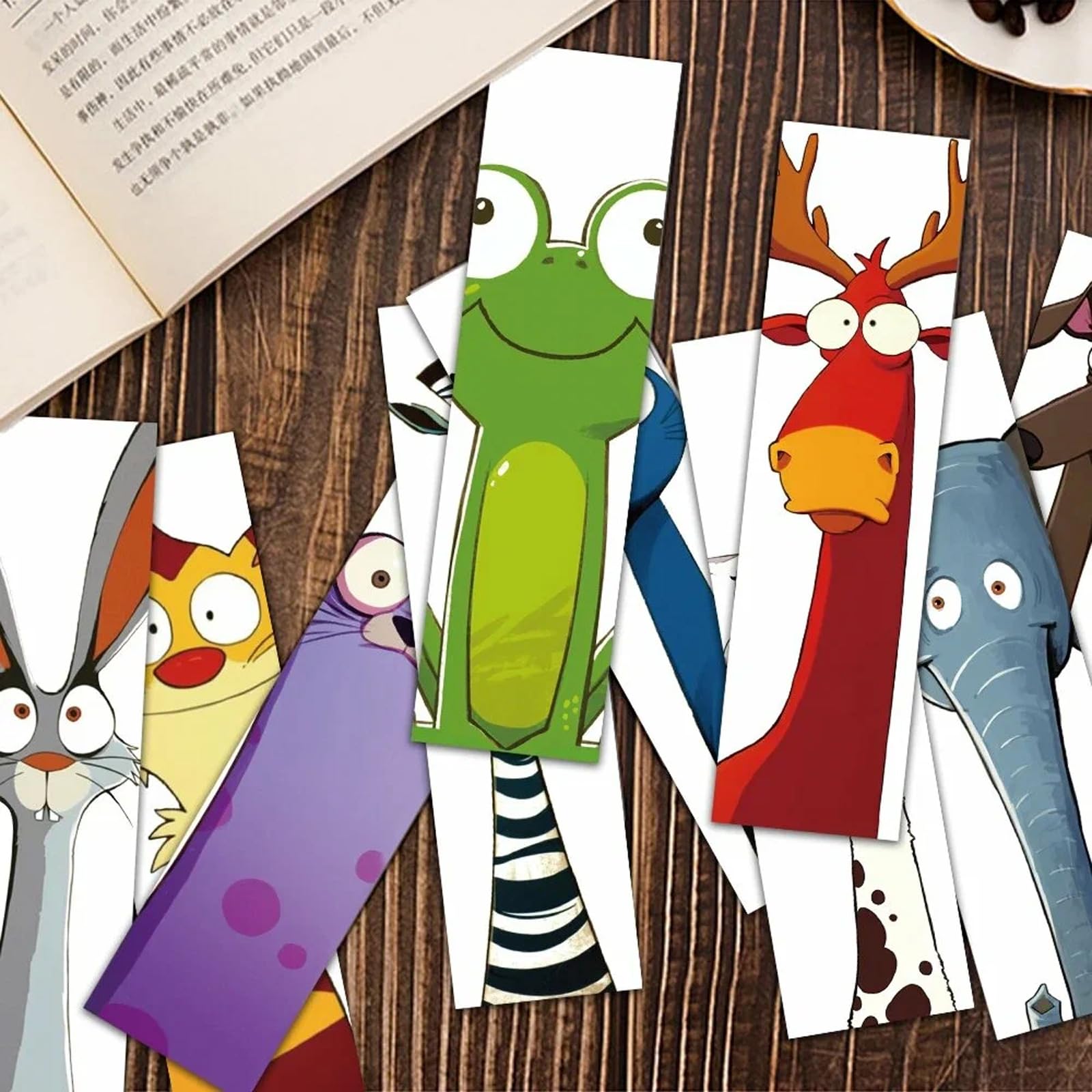 Set De 30 Marcapáginas De Animales - Diseños Divertidos, Perfectos Para Niños Y Amantes De La Lectura