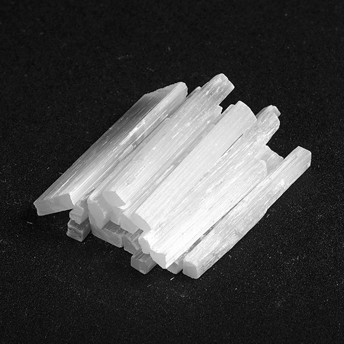 12 varitas de cristal de selenita de 4 pulgadas, cristales blancos en bruto, protección energética, reiki, adivinación, meditación, selenitas a granel
