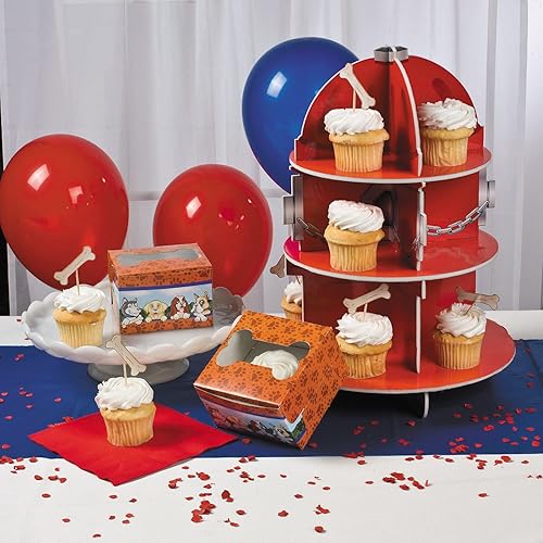 Miniatura 4 de Fun Express - Soporte para cupcakes en forma de boca de incendio, 15 1/2 x 11 pulgadas