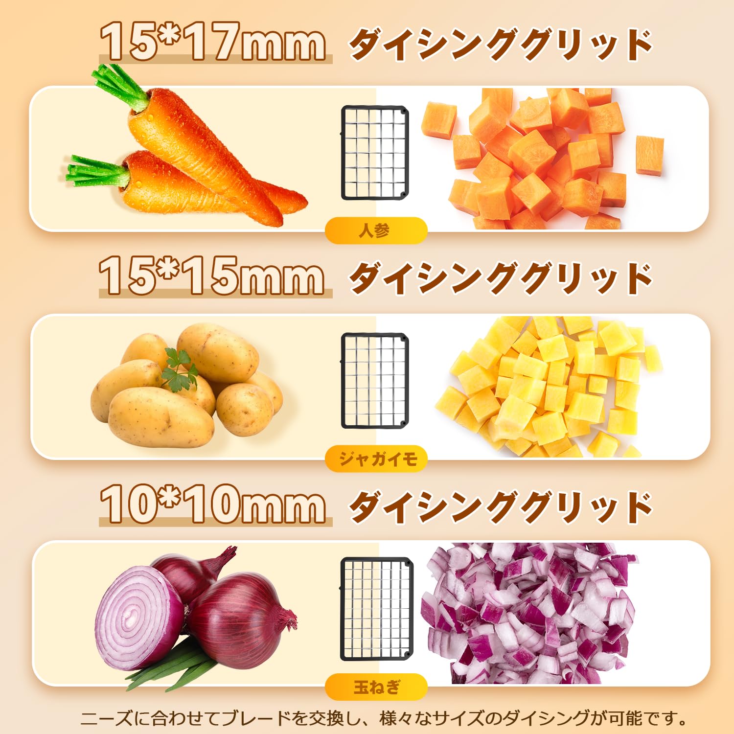 Amazon.co.jp: NEWTRY 電動野菜スライサー 野菜カッター 全自動 3イン1