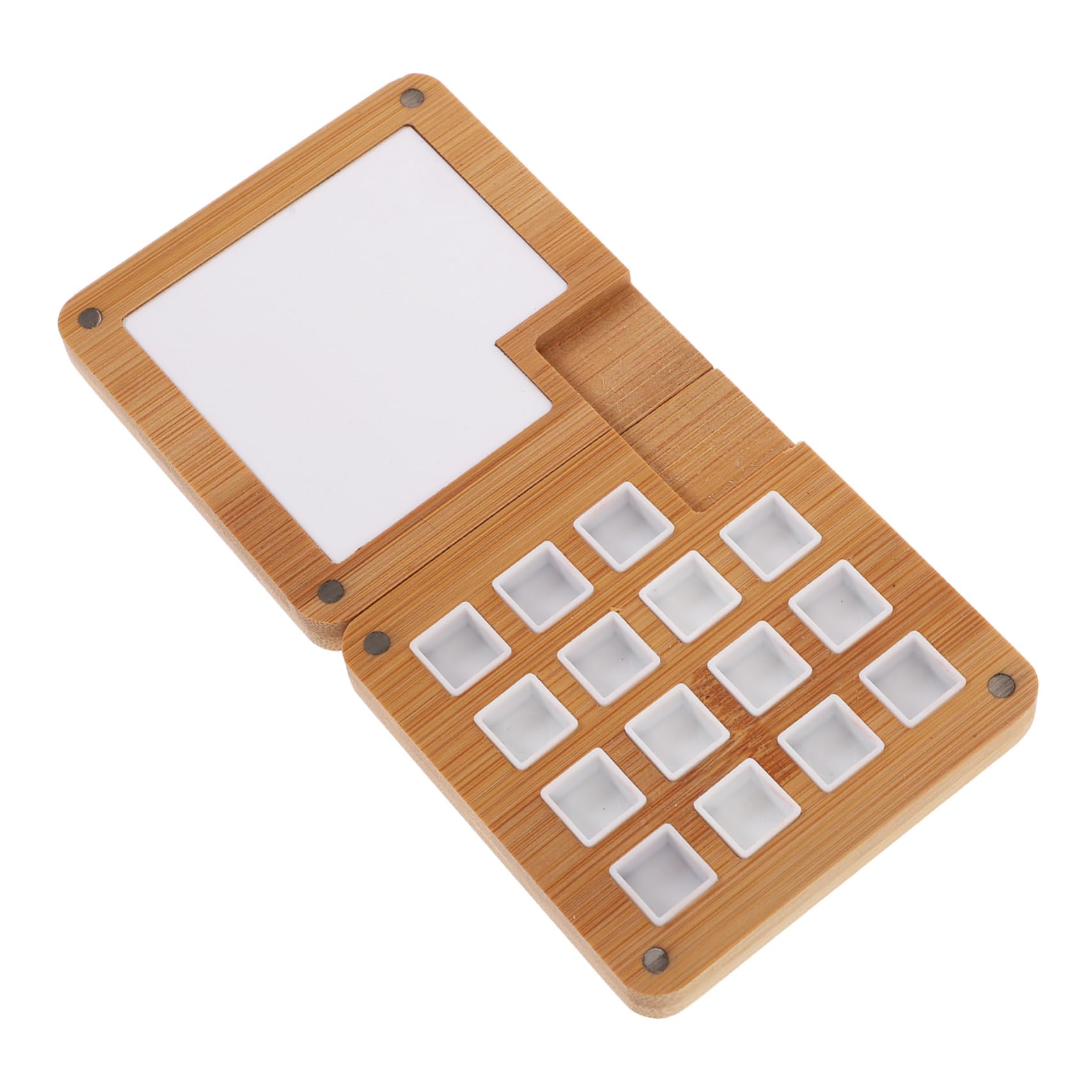 NUOBESTY Estuche De Almacenamiento De De Madera para Acuarelas Sólidas De 2 Piezas para Artistas.
