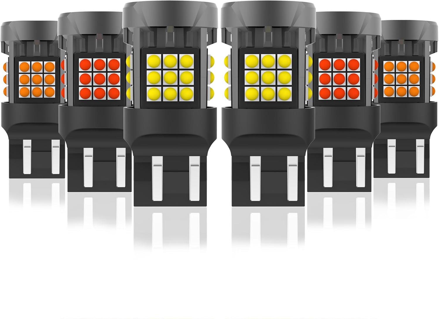 4-Pieces LED Rear Tail Light Kits for Ram 1500 2500 3500 2009-2018 Back Up Light 921 + Brake/Tail/Turn Signal Light 3157, Anti Hyper Flash OEM Replacement LED Bulb CANBUS