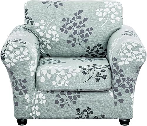 Miniatura 18 de Lamberia Funda Estampada para Sofá de 3 Cojines Fundas de Sofá de Alta Elasticidad 4 Piezas Funda de Sofá con Tres Fundas de Cojín Separadas Parte