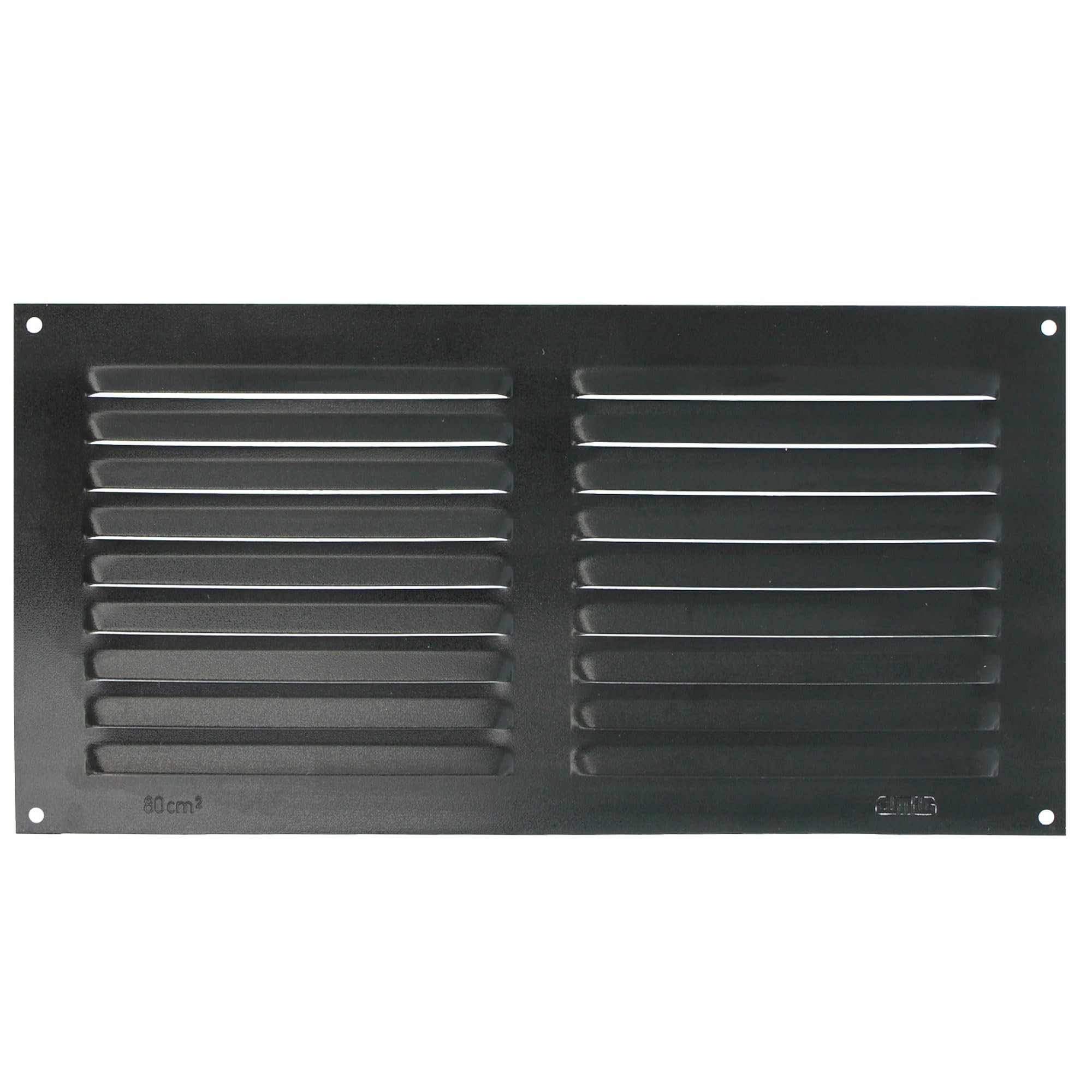 Amig Black - Rectangular Aluminium Grille | Air Ventilation Grilles For Air Outlet | Ideal For Kitchen And Bathroom Ceiling | Dimensions 150 X 300 Mm |