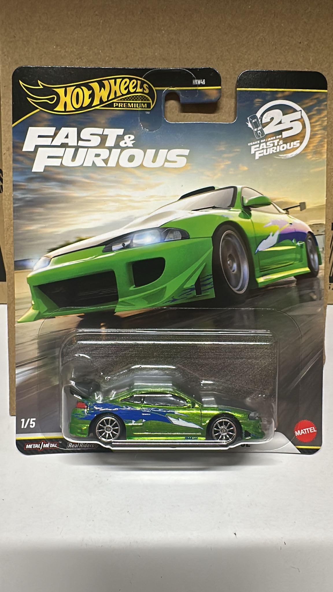 HOT WHEELS Premium Fast and Furious 25. Yıl Özel Koleksiyon Araba Seti, 5'li Paket, 3+ Yaş, Model HNW46 979N
