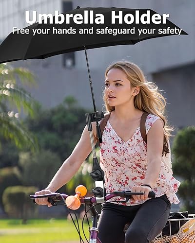 Miniatura 3 de Soporte de paraguas para cochecito, accesorio para paraguas de cochecito de bebé, clip de conector de paraguas al manubrio, abrazadera universal