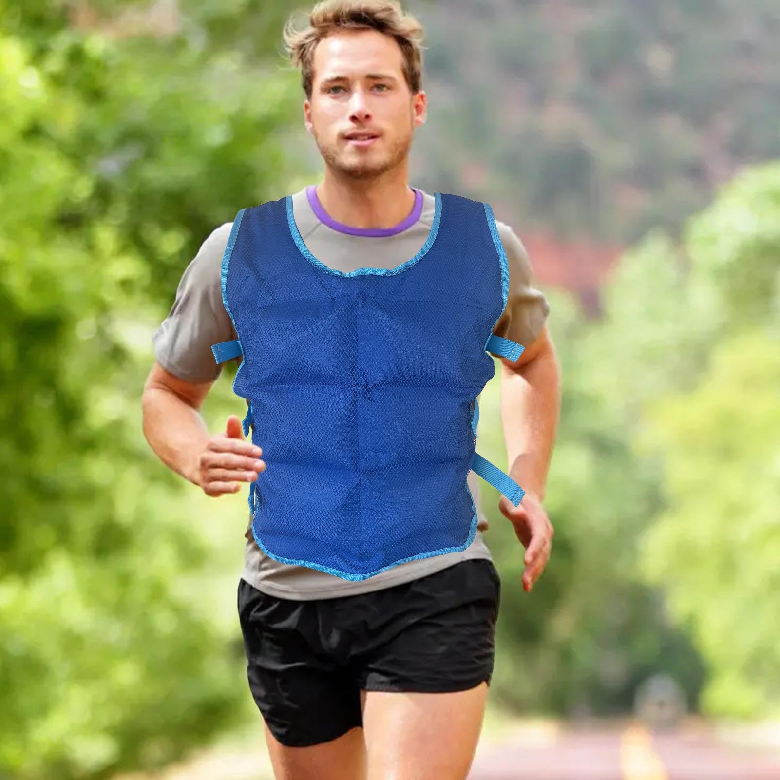 Genérico Chaleco Hielo, Insolación refrescante Verano para Hombres y Mujeres, chaleco de enfriamiento evaporativo, para trabajo al aire libre, equitación, correr