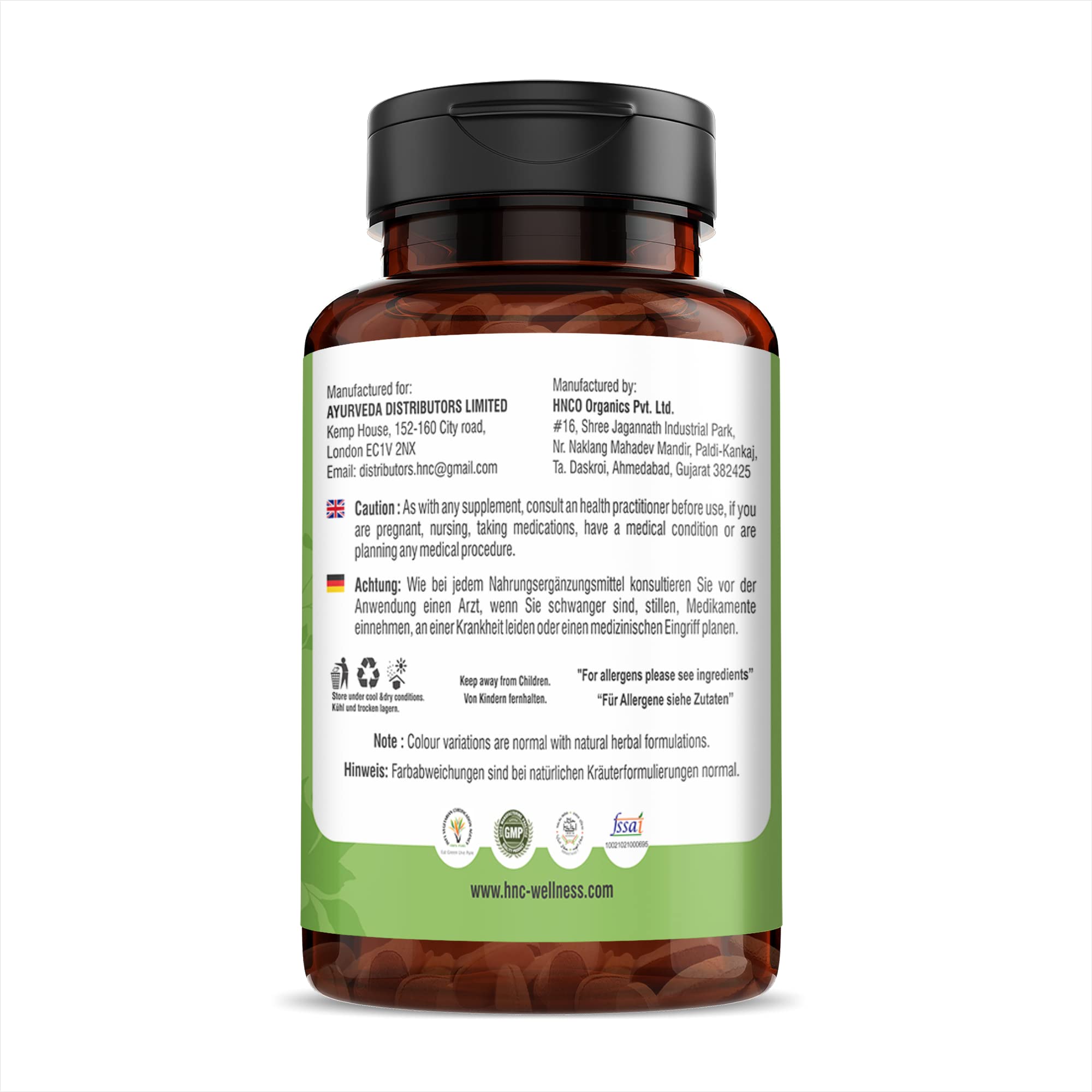 Tulsi/Holy Basilikum-Kapseln (Ocimum Sanctum) – 750 mg, 150 Stück | Atemwegs-Wellness