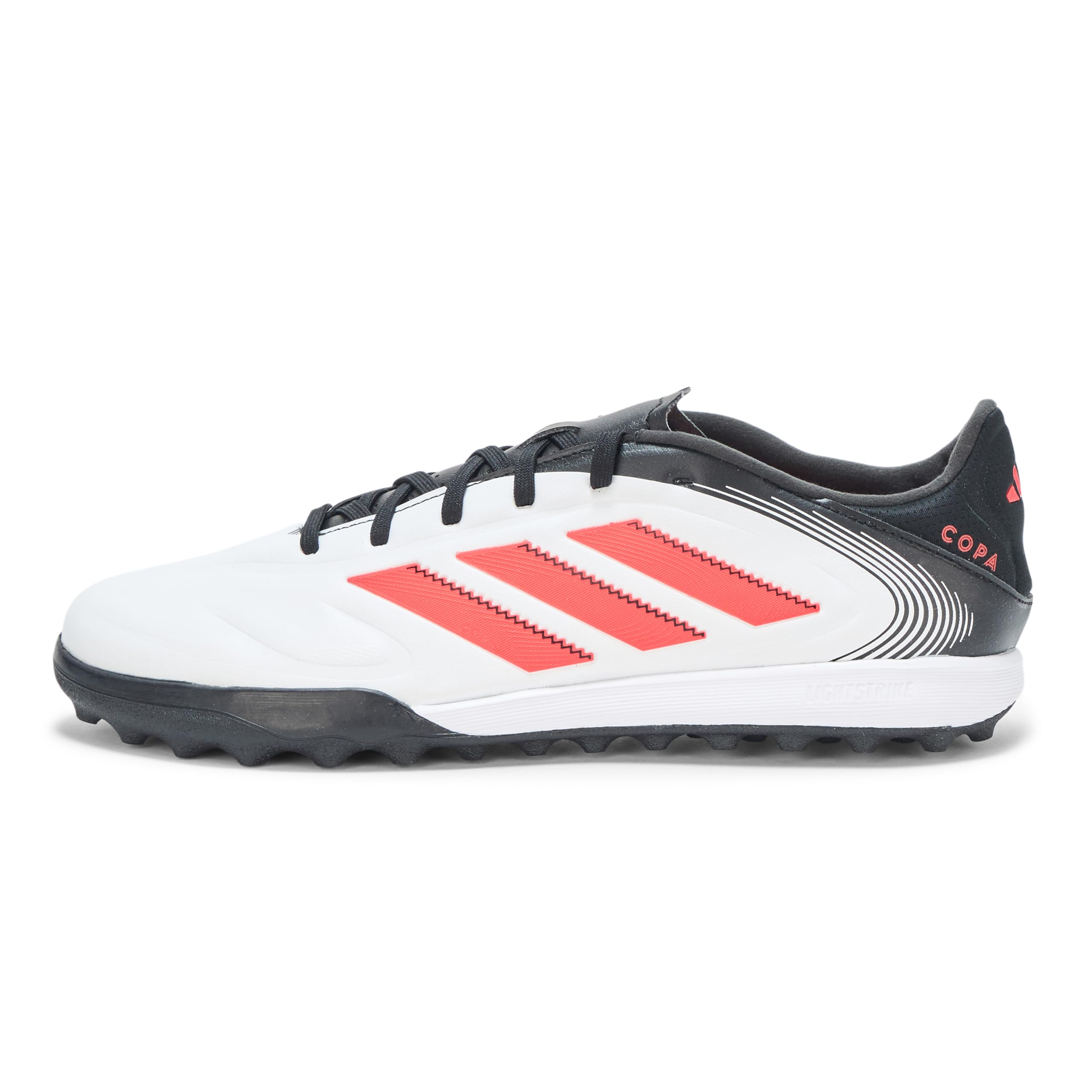 adidas Unisex Copa Pure 3 League Turf Sneaker, White/Lucid Red/Black, 10 US Men