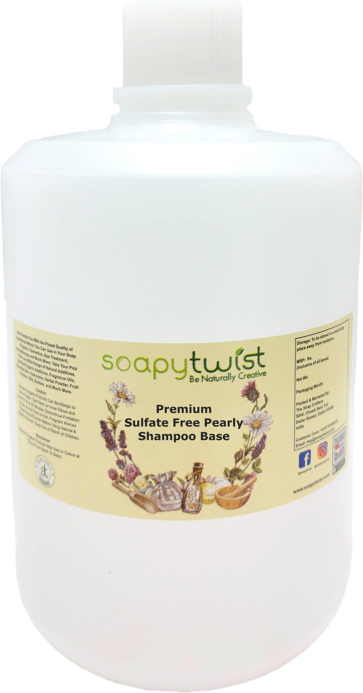 Soapy Twist Sulfate Free Pearly Shampoo Base (750g)