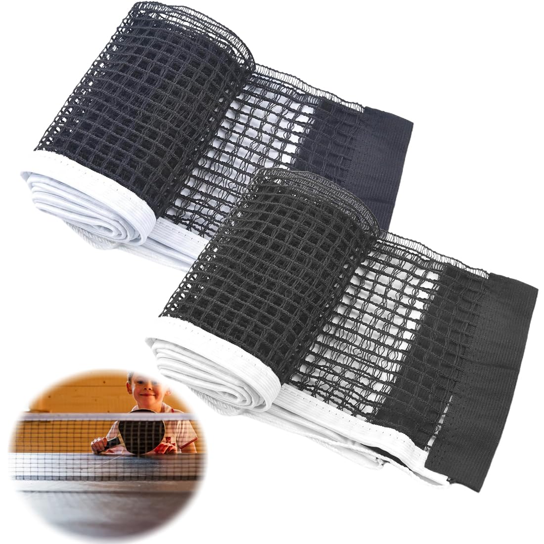 Filet Ping Pong Rétractable, Support de Tennis de Table Portable avec Filet Ping Pong Rétractable, Support de Tennis de Table Portable avec