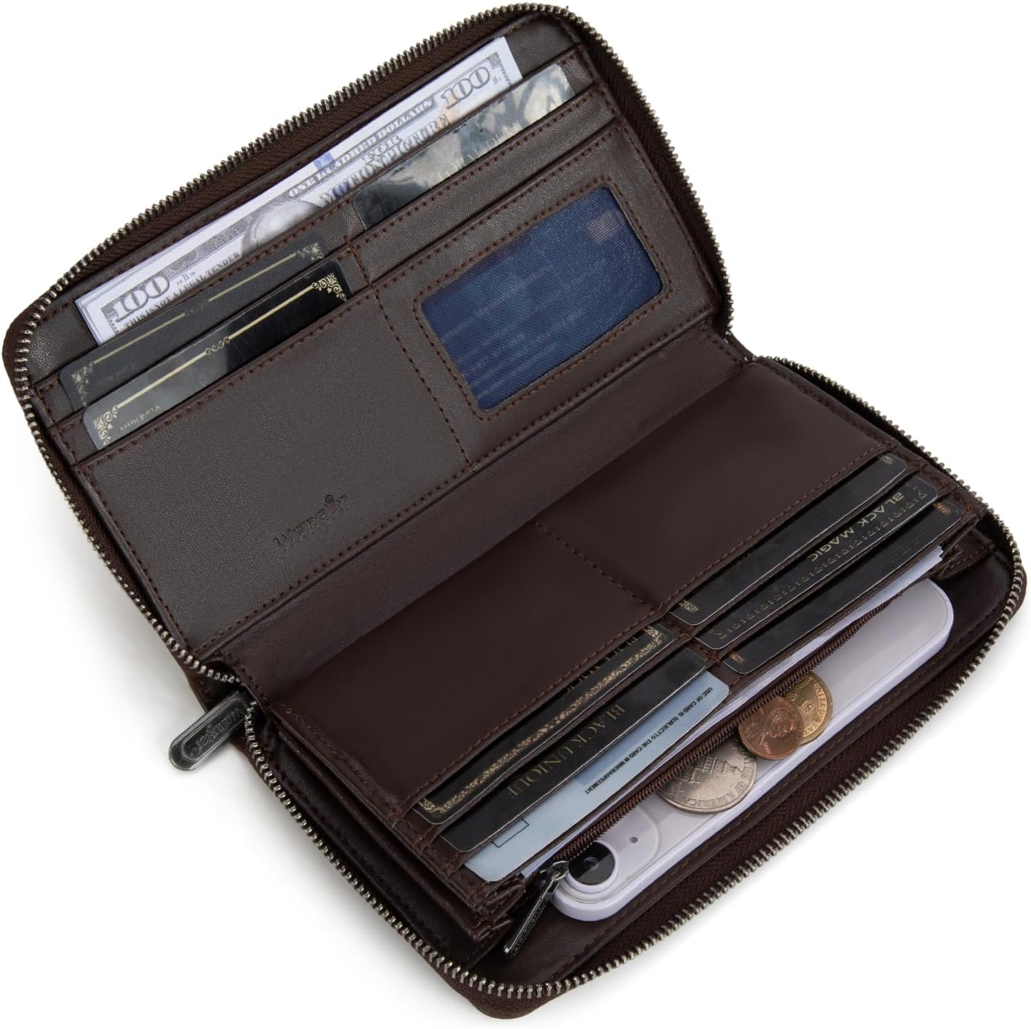 Wrangler Womens Wallet Wristlet Long Purse Designer Clutch Large Capacity Credit Card Holder for Women Men - Image 3