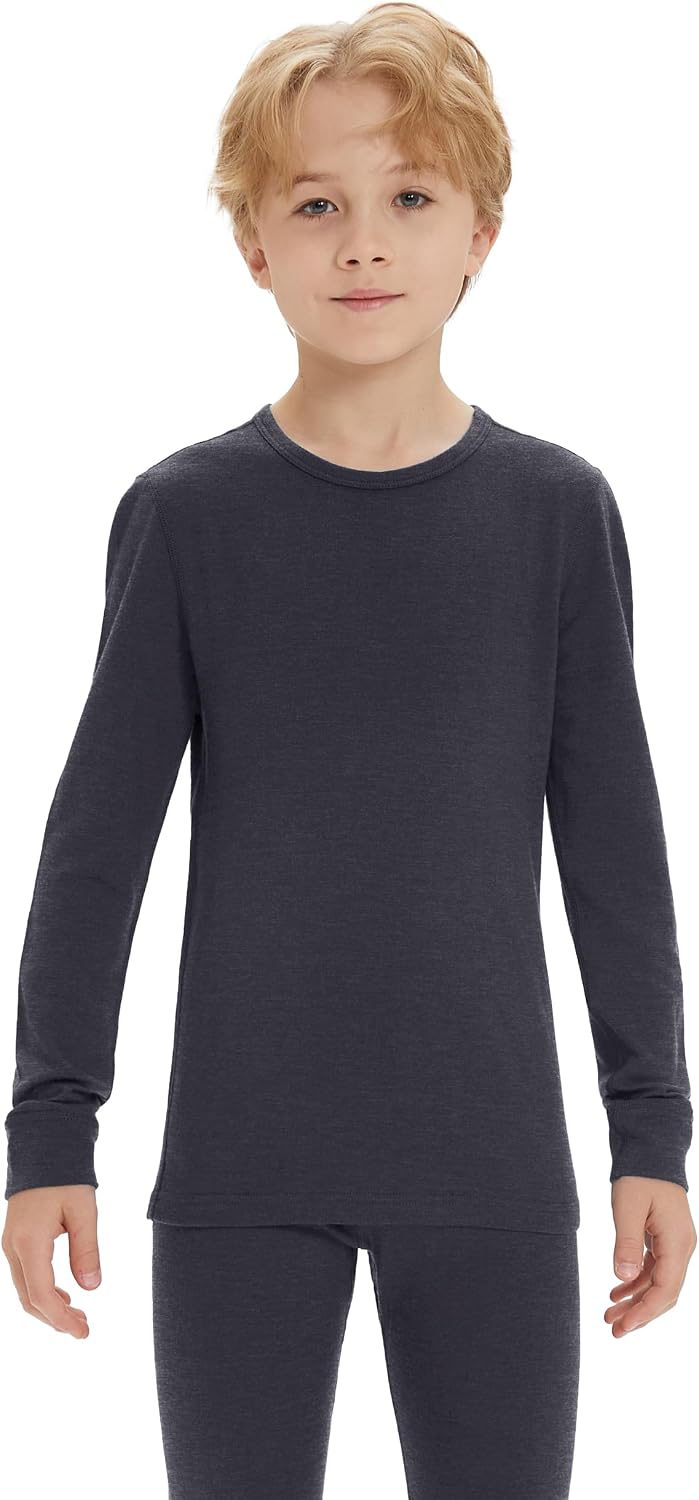 Iguana Unisex Kids 100% Merino Wool Base Layer Thermal Top