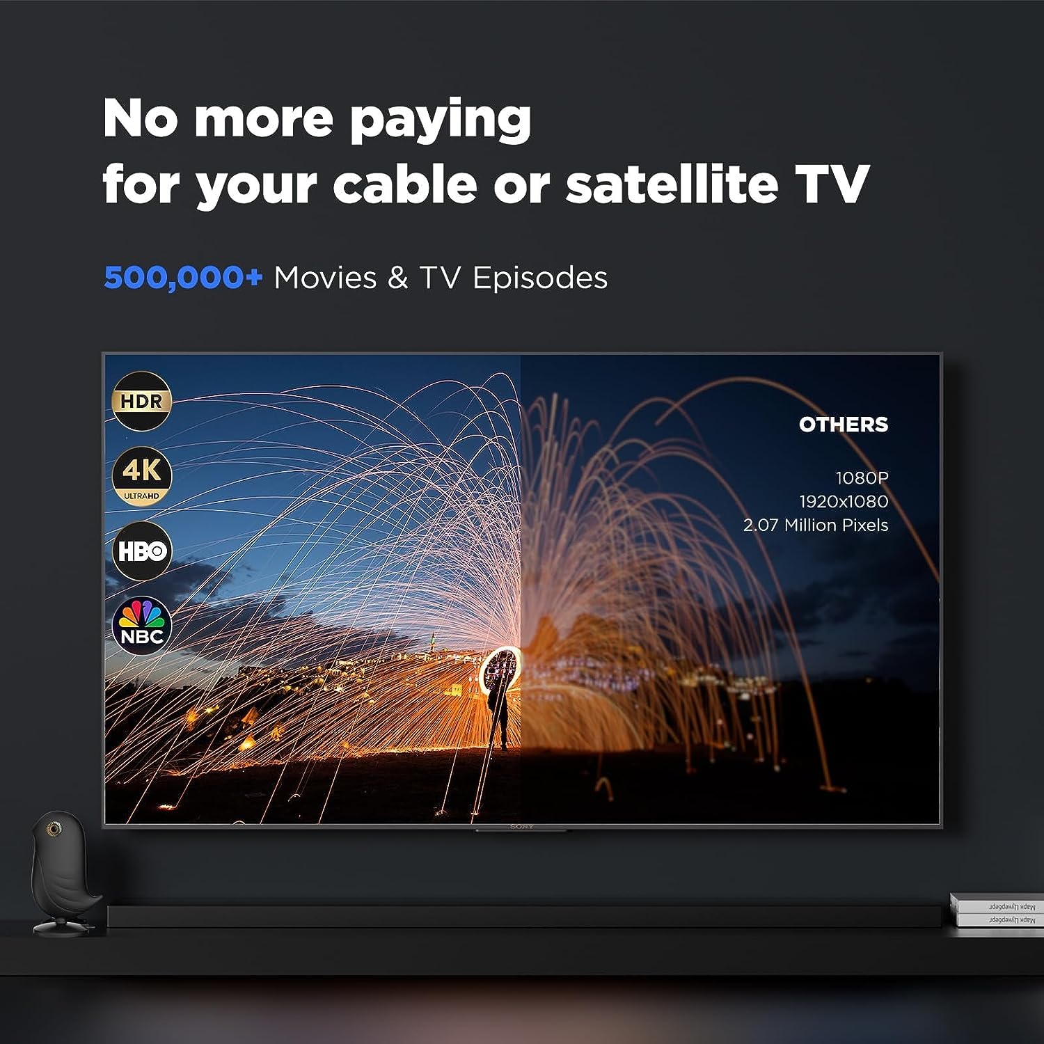 Antena de TV para interiores de largo alcance de más de 1200 millas, antena digital HD con amplificador de señal y chip inteligente, soporta canales locales 4K 1080P para televisores inteligentes