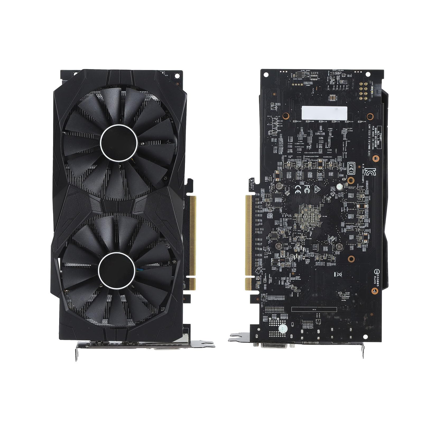 RX580 8 GB Karta Graficzna, Karta Graficzna Gier z Pamięcią 256 -bitową dla Komputera Stacjonarnego, Wentylator Podwójnego Chłodzenia, częstotliwość Pamięci 7000 MHz, DVI