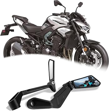 For Z900 z900 2026 2025 Handlebar End Rearview Mirror Handguard Brake Clutch Lever Protector Mirror Motorcycle Accessories White