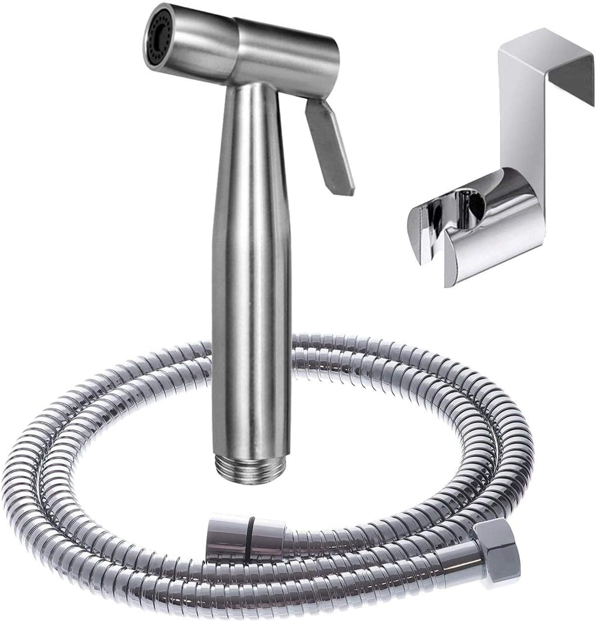 Handheld Bidet Toilet Sprayer Set for Self Cleaning Shattaf, Stainless Steel, 3 Piece Set