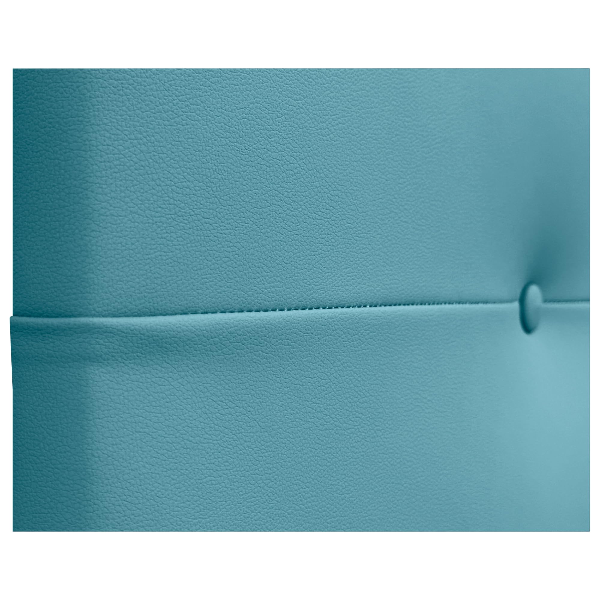 DHOME Testiera in ecopelle o tessuto Aqualine Pro Dual divisa in 2 pezzi, rivestimento di alta gamma, testa imbottita (ecopelle, turchese, 180 cm doppio letto 180/190 cm)