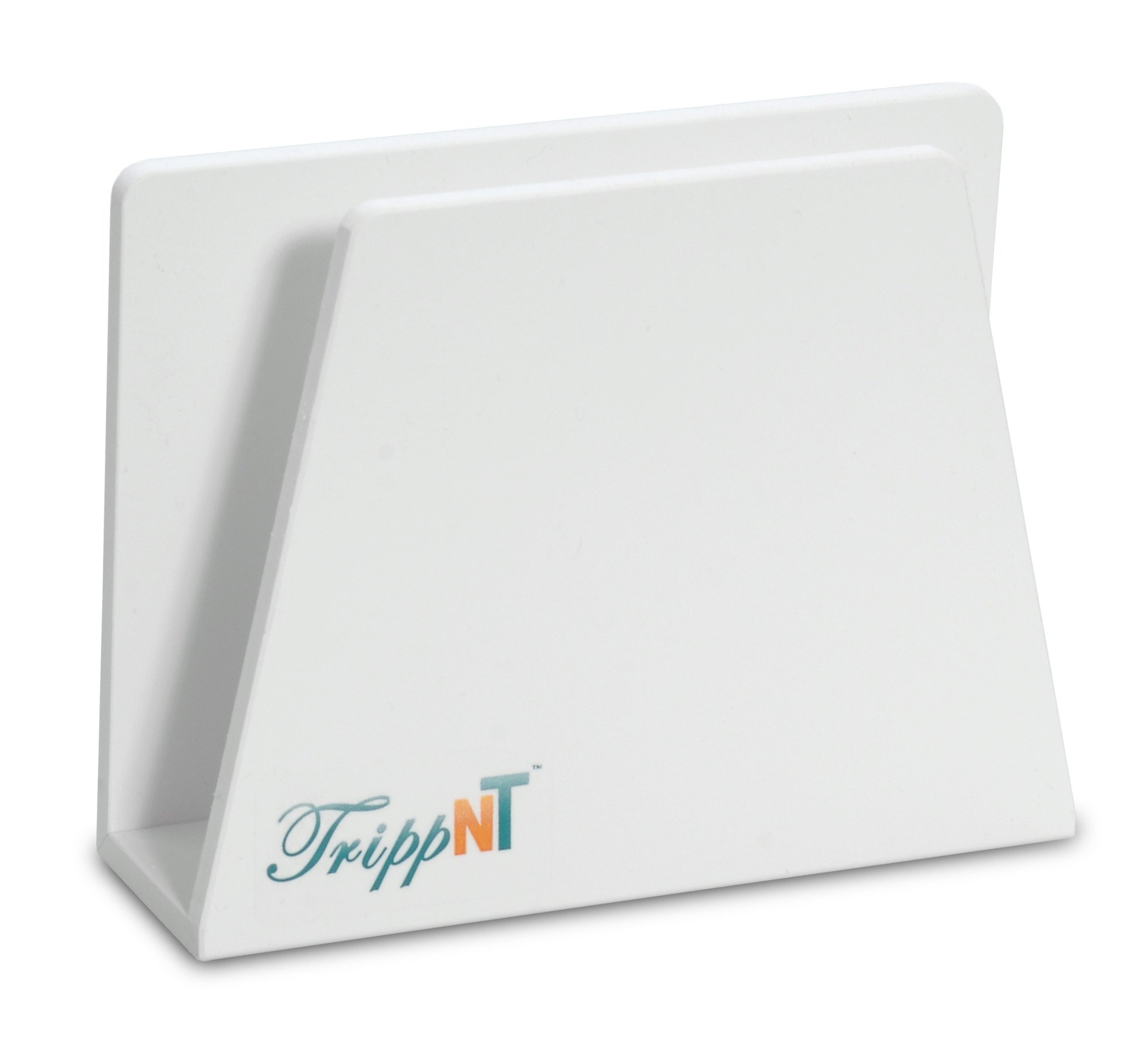 TrippNT 50010 White PVC Plastic Large Book Holder, 6" Width x 4.75" Height x 2" Depth