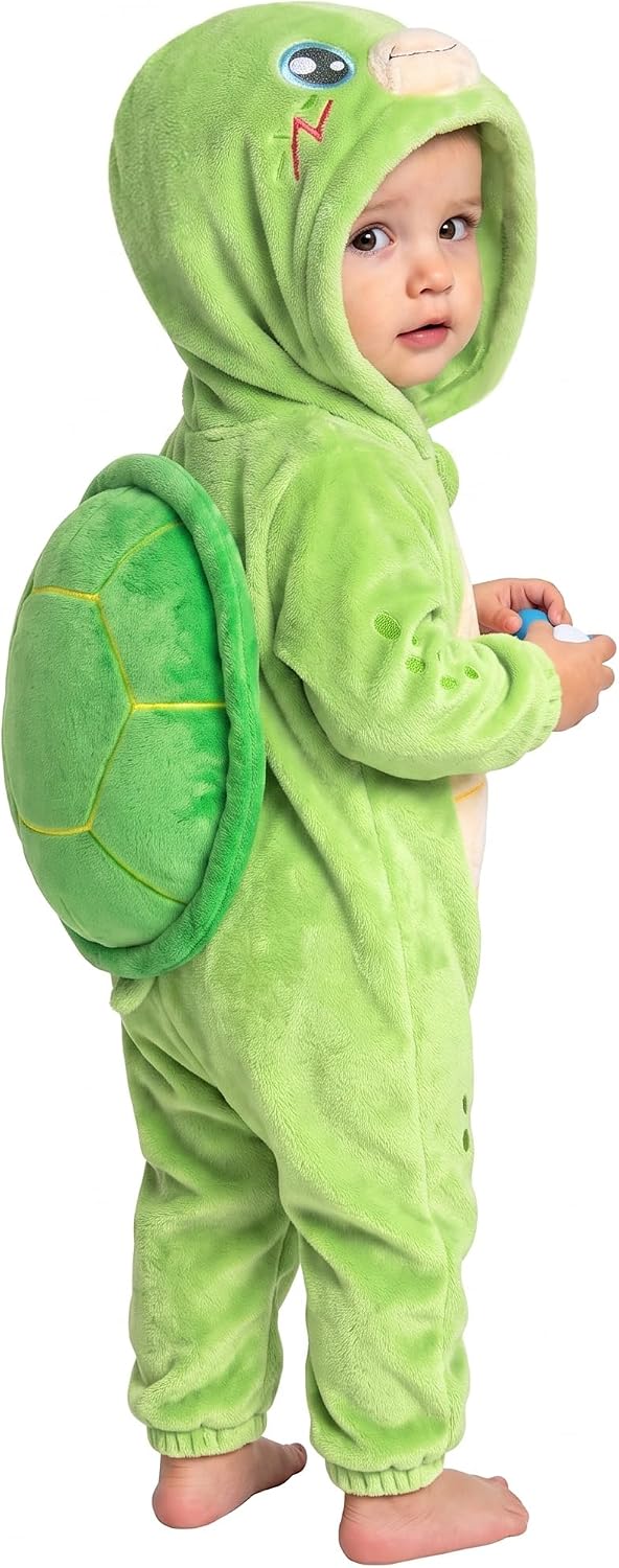 OLAOLA Baby Animal Costume, Unisex Onesie Hooded, Halloween Toddler Romper