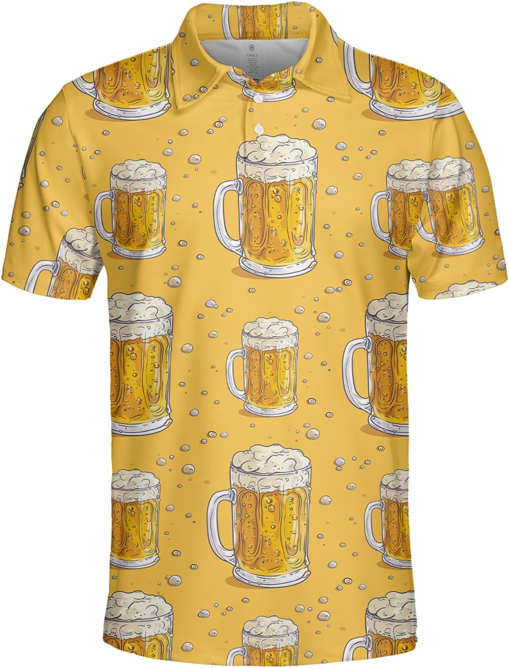 Beer Lover Men's Polo Shirts - Summer Drink Golf Polo Short Sleeve Quick Dry Funny Golf Shirt for Men Series 33