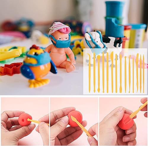 Miniatura 3 de 39 herramientas de escultura de arcilla de cerámica, herramientas de arcilla polimérica, herramientas de tallado de madera, herramientas de modelado