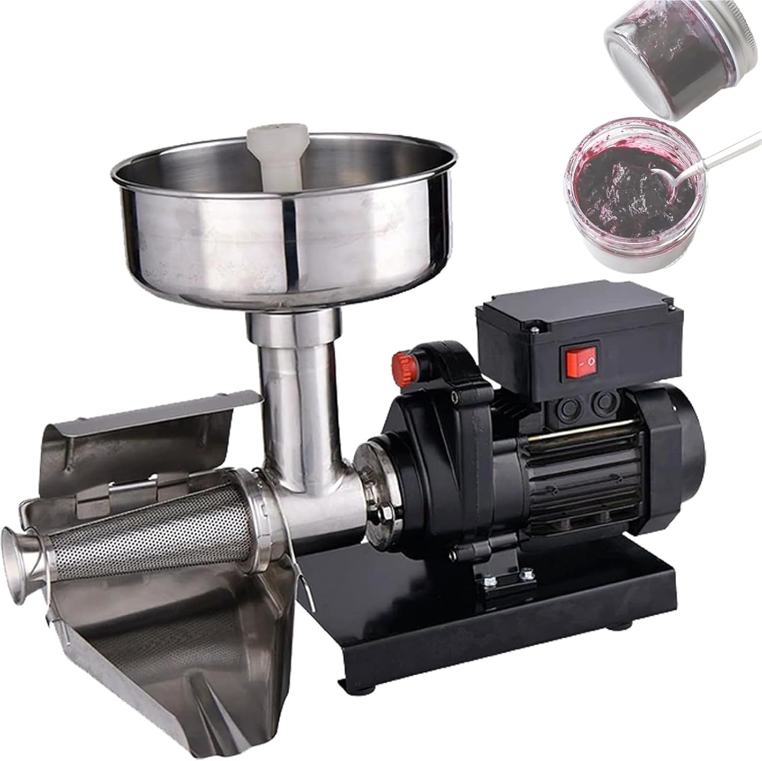 Commercial Tomato Strainer Machine, Electric Tomato Press Strainer Machine,Commercial Grade Tomato Milling Machine,for Canning Tomato Purees, Sauces and More