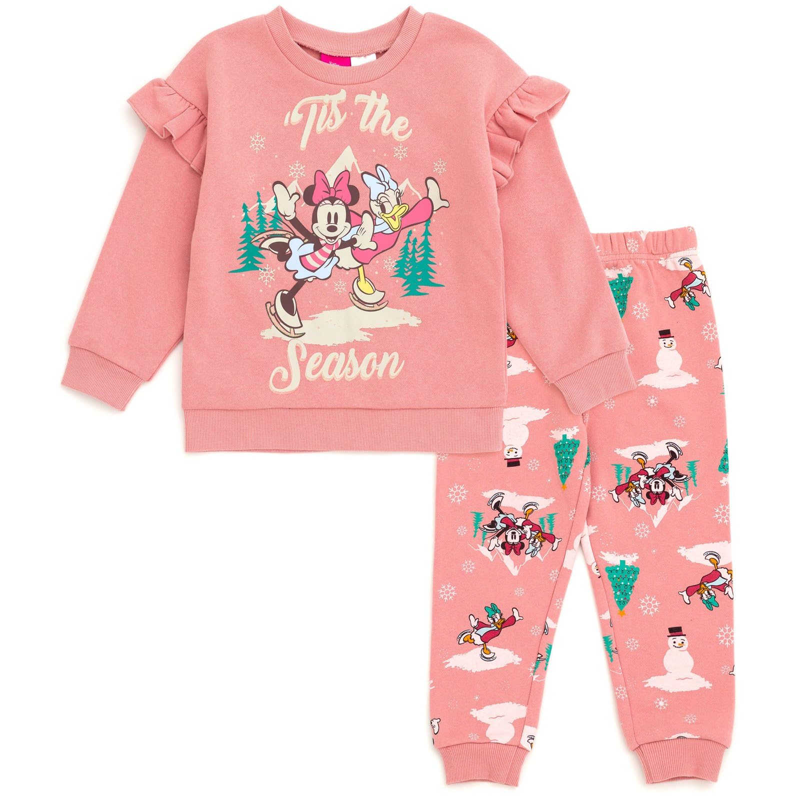Disney Girls' Fleece Sweatshirt and Pants Set for Baby &amp; Kids