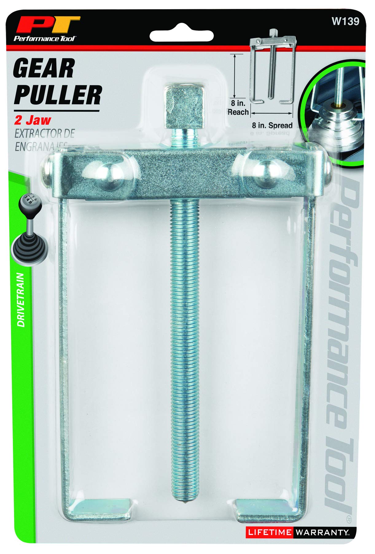 PERFORMANCE TOOLW139 8-Inch 2 Jaw Gear Puller