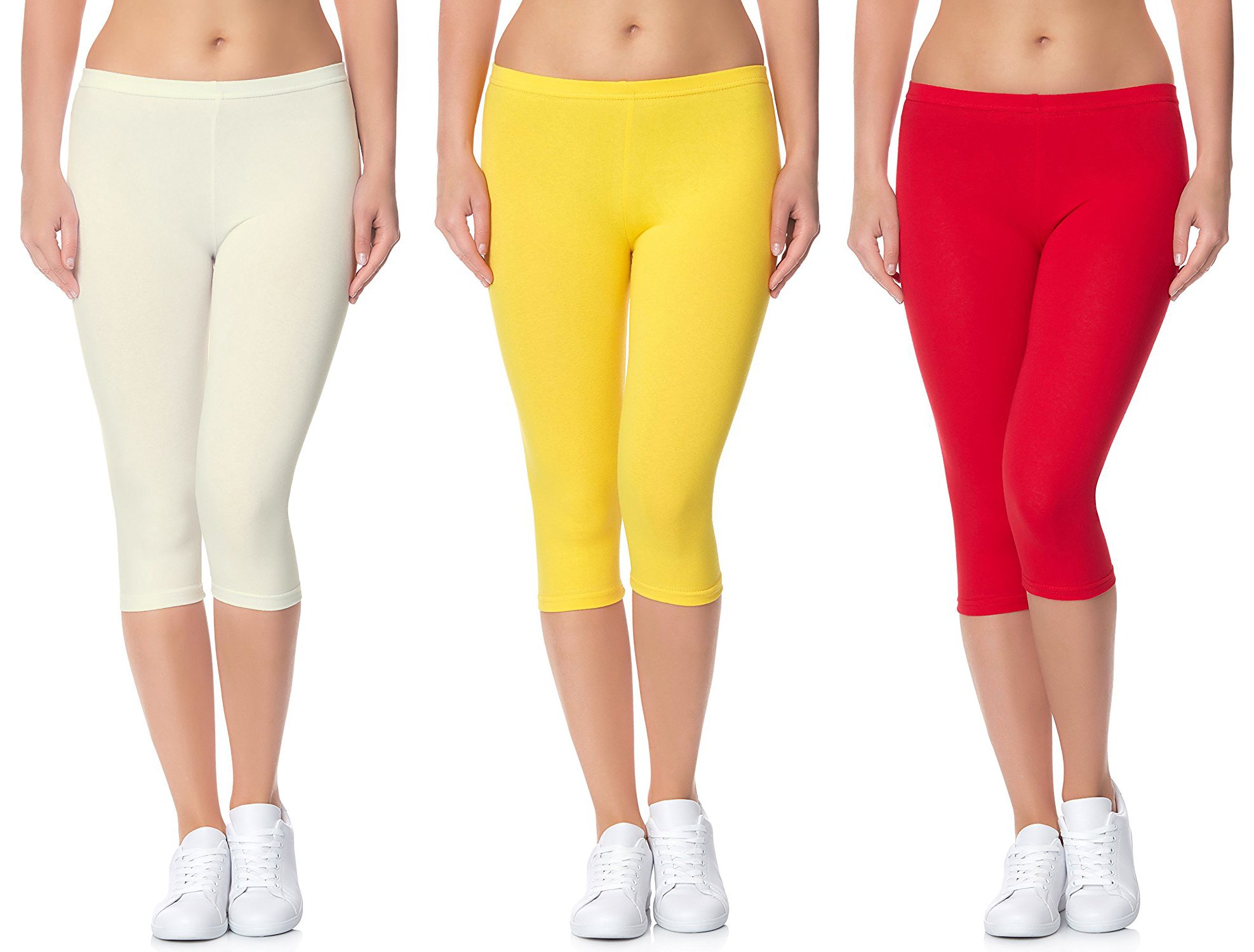 lili Women's Active Running Fit Workout Bio-Wash Calf Length Capri (Pack of 2)-picture-7