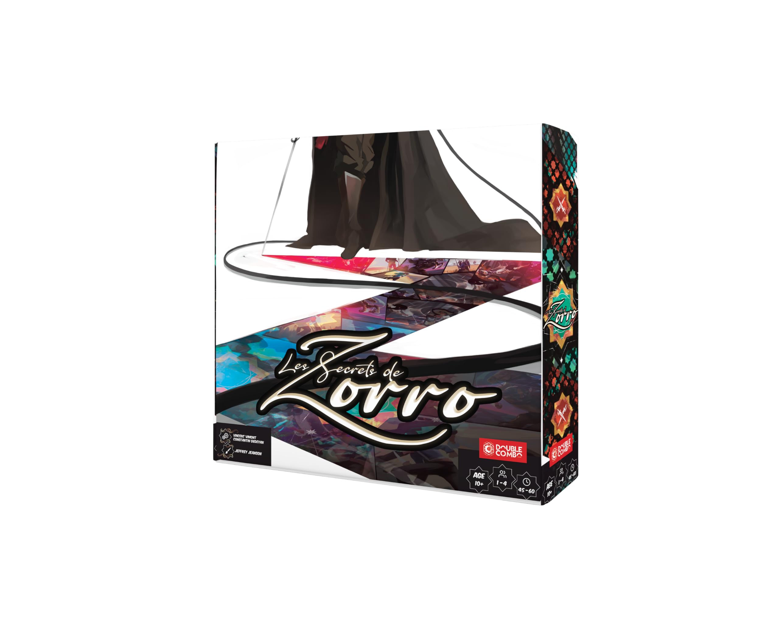 Les Secrets de Zorro- Jeu de société - Double Combo Games- Jeu Familial - dès 10 Ans -1-4 Joueurs -Idéal Entre Amis, Famille- Une Aventure coopérative-