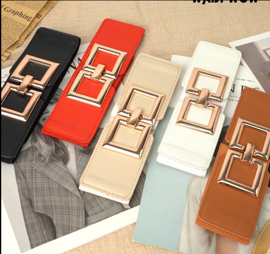 Wide Belts for Women Fashion Elastic Belt for Dresses  display picture 1