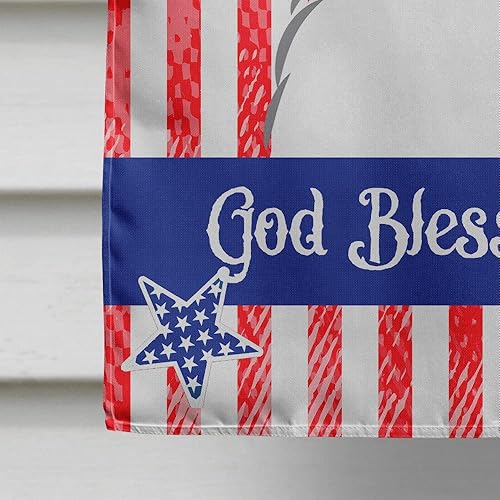 Vista 460 de Caroline's Treasures BB2171GF American Flag and Border Collie Garden Flag Mailbox Flag Decorative Yard Flag Banner Outside Patio Artwork Yard Flower