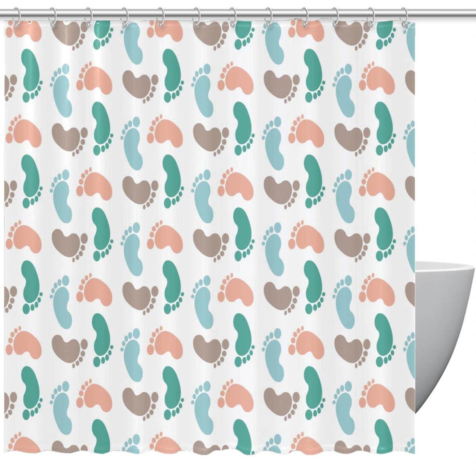 Rideau de douche 72x72 motif ludique pour le bain des enfants