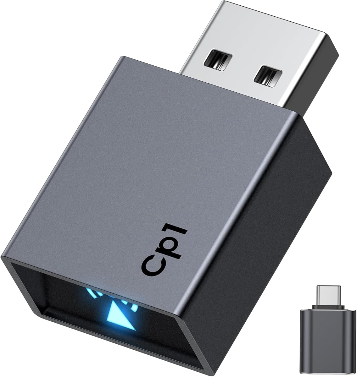 CNDPSTE Wireless CarPlay Adapter for iPhone[2025 Upgrade]Convert Wired to Mini Wireless Bluetooth Car Play Adapter, Plug and Play Stable Connection Compatible for Cars from 2016 & iOS 10+,USB A/Type C