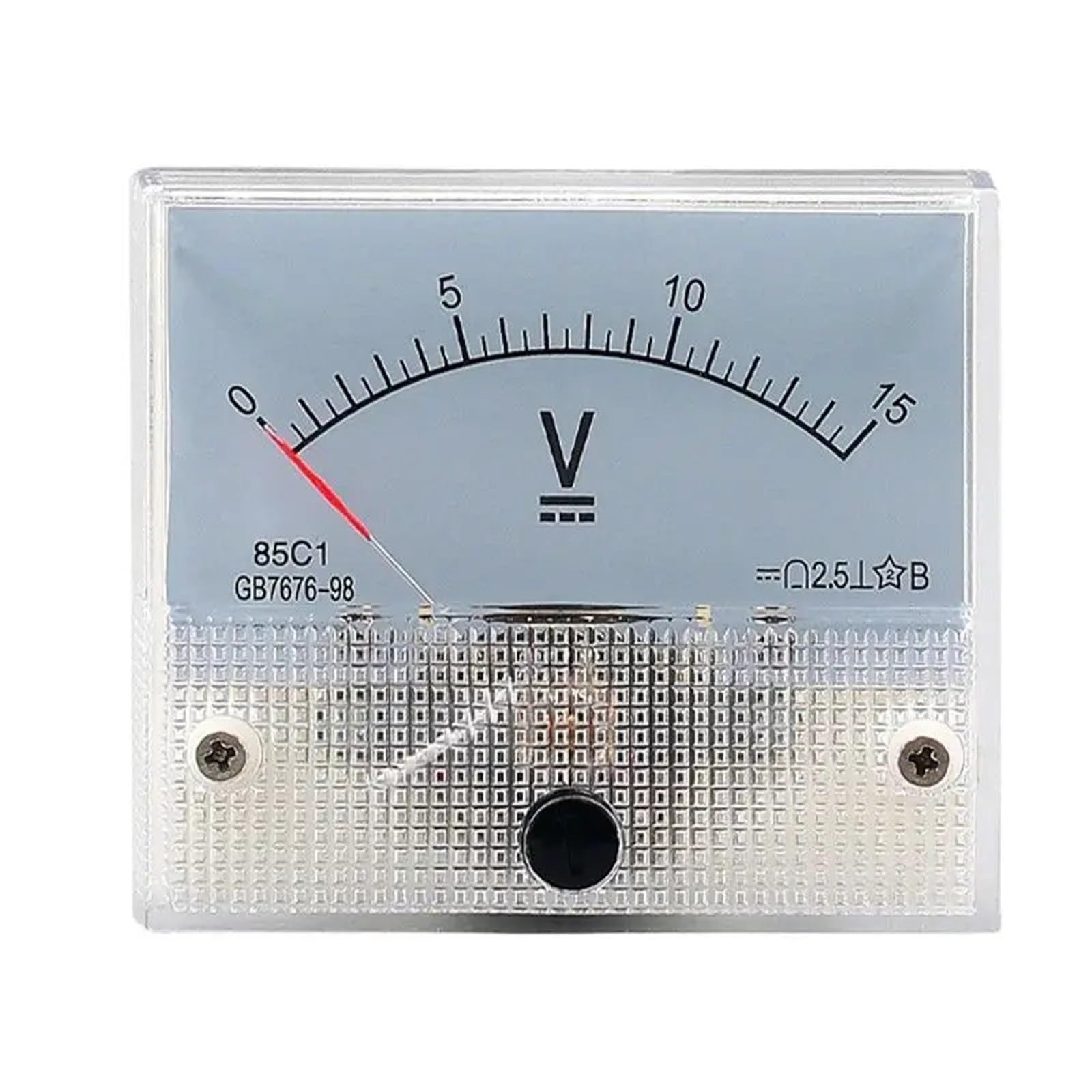 Voltmètre analogique CC 85C1-V cadran de mesure tension continue 0-20V