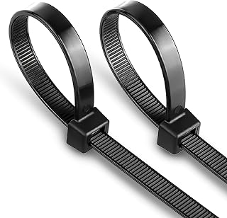 SHIVANSH TECHNOLOGY® Cable Zip Ties,Black(100 mmx2.5 mm,4"inch, Pcs 100) Multi-Purpose Self-Locking Nylon Teeth Grip Plast... Price In India
