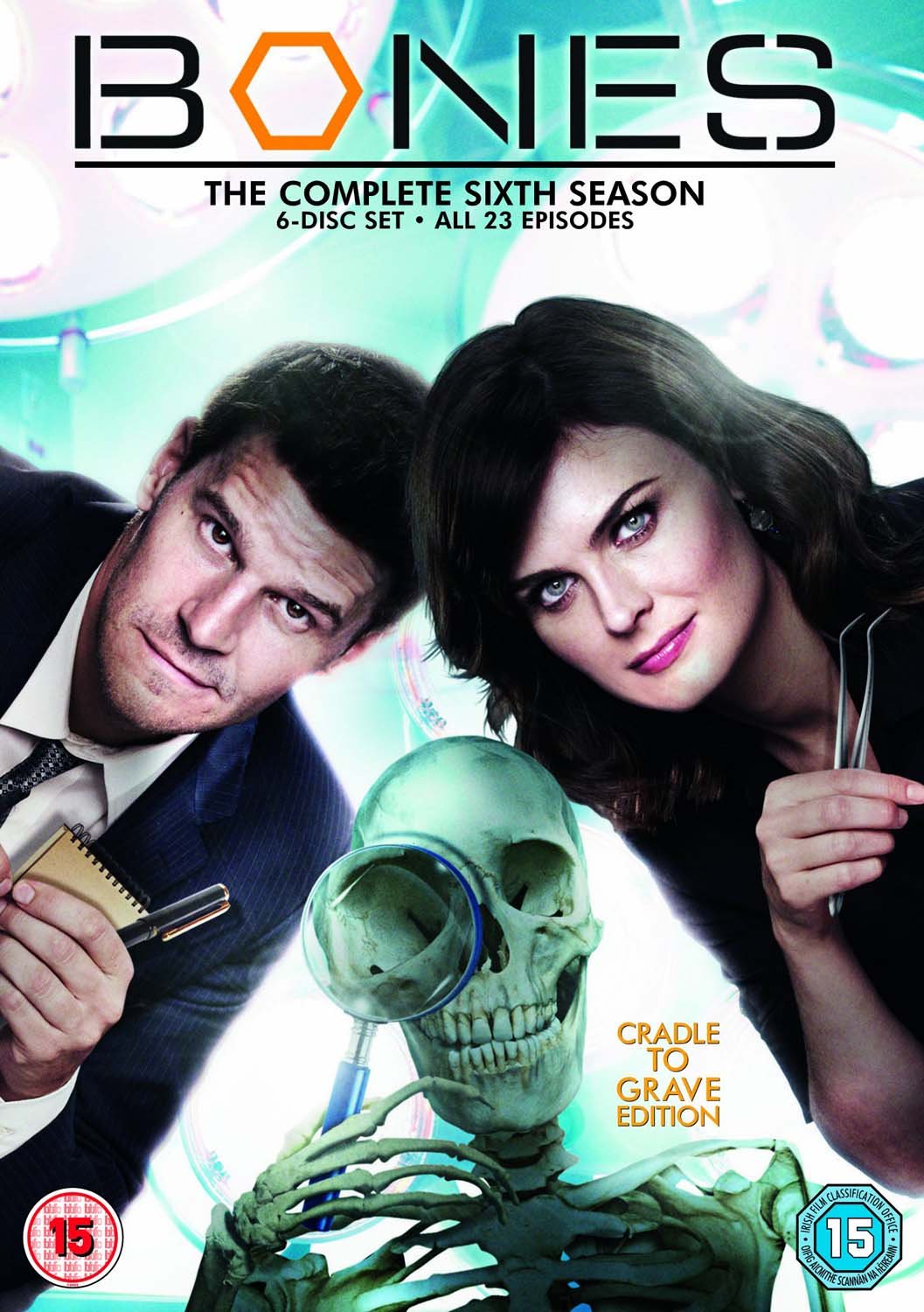 Bones Temporada 6 pack de 6 DVD edición importada original del Reino Unido