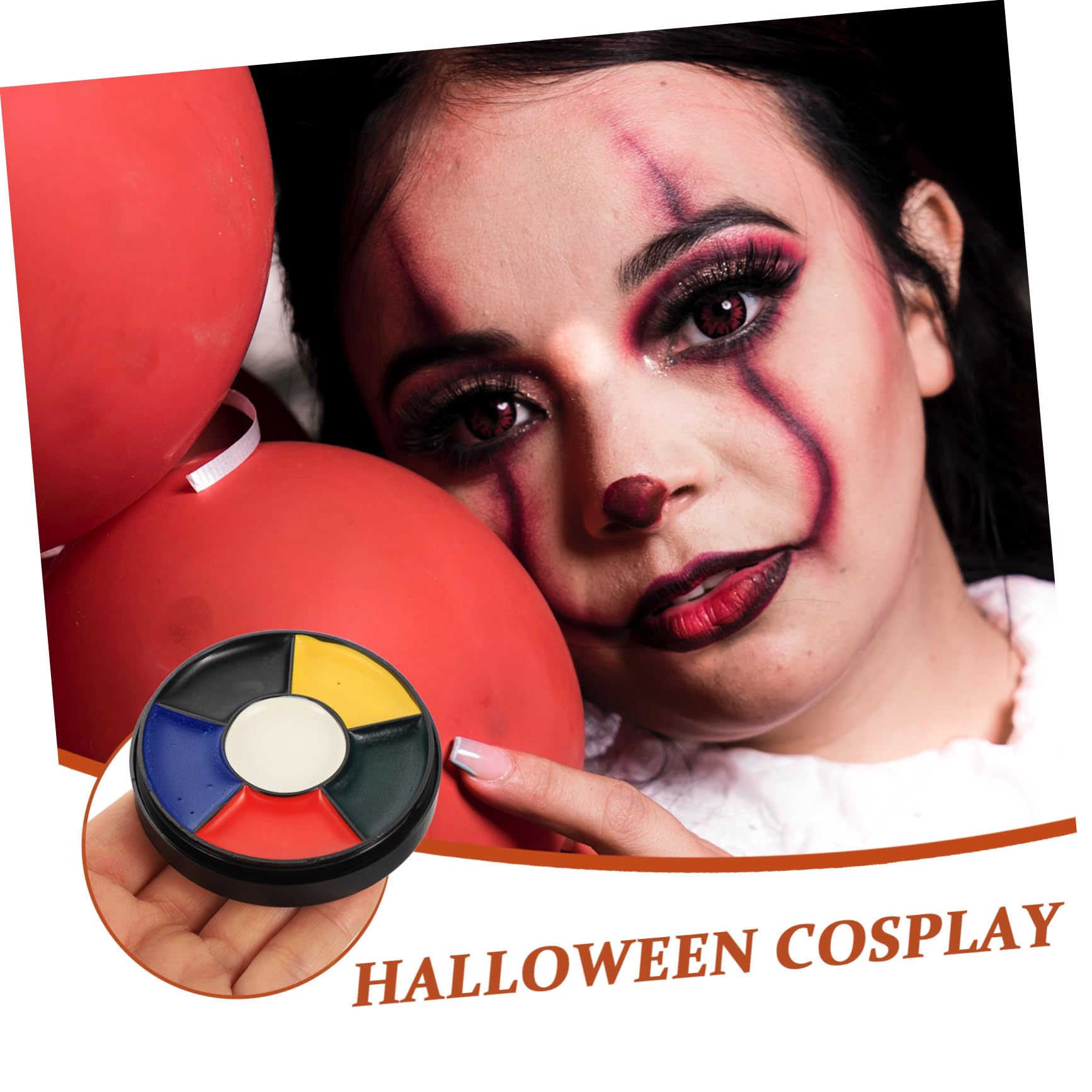 OSALADI 5 Piezas Pintura Facial de Halloween Colores Cosmético Base de Agua para Maquillaje Artístico y Especiales