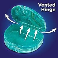 Vista 4 de Practicon Estuches de retención de mármol, funda de alineador de ortodoncia, soporte para protector bucal (paquete de 3) océano