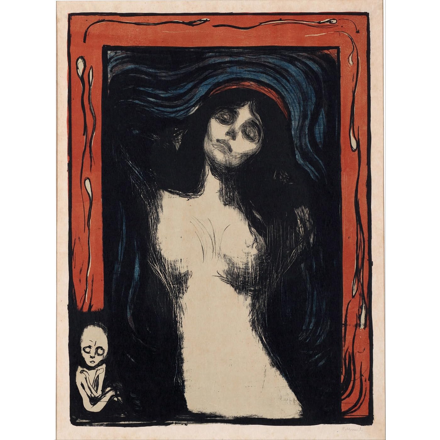 Poster Munch Madonna decoration murale affiche art print roule