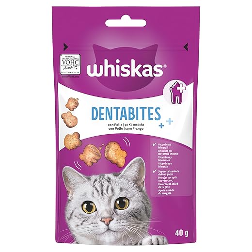 Whiskas Dentabites Snack with Chicken 6 x 40 g