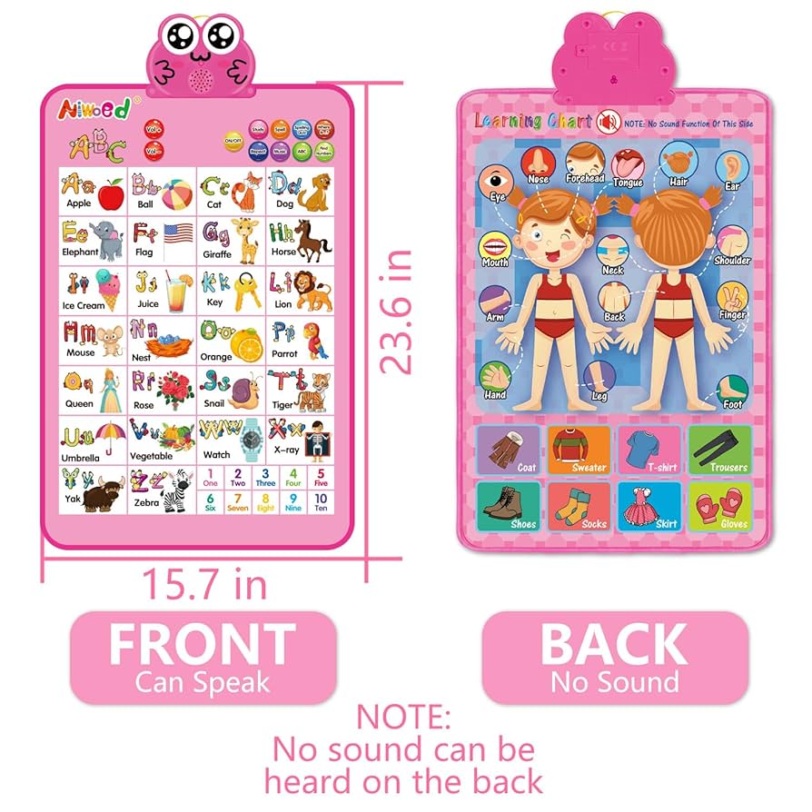 Electronic Alphabet Wall Chart, Talking ABC, 123s, Turkey