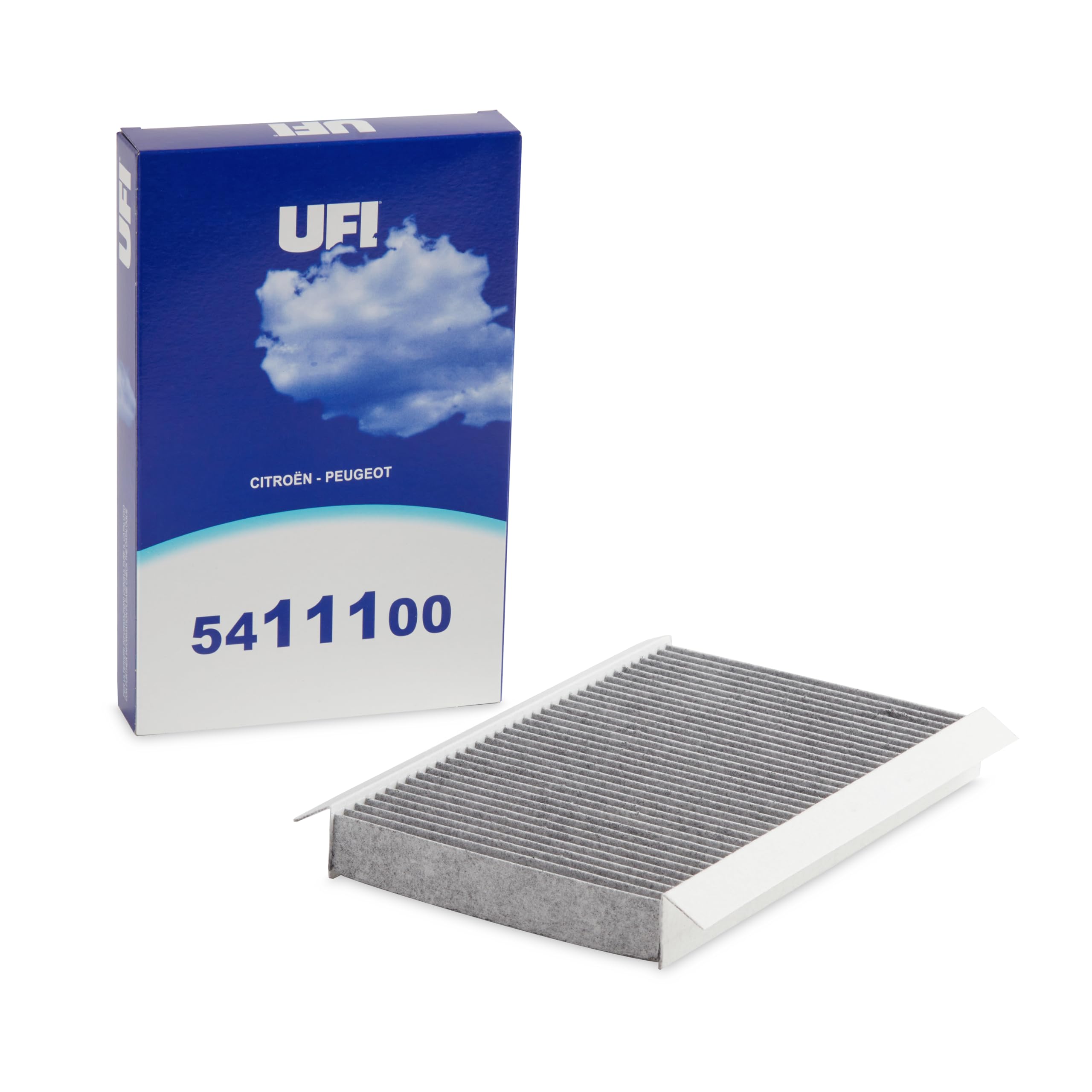 UFI Filters, Filtro Abitacolo ai Carboni Attivi 54.111.00, Filtro Abitacolo per Ricambio, Adatto a Auto, Applicabile su Diversi Modelli Citroen, DS Automobiles e Peugeot