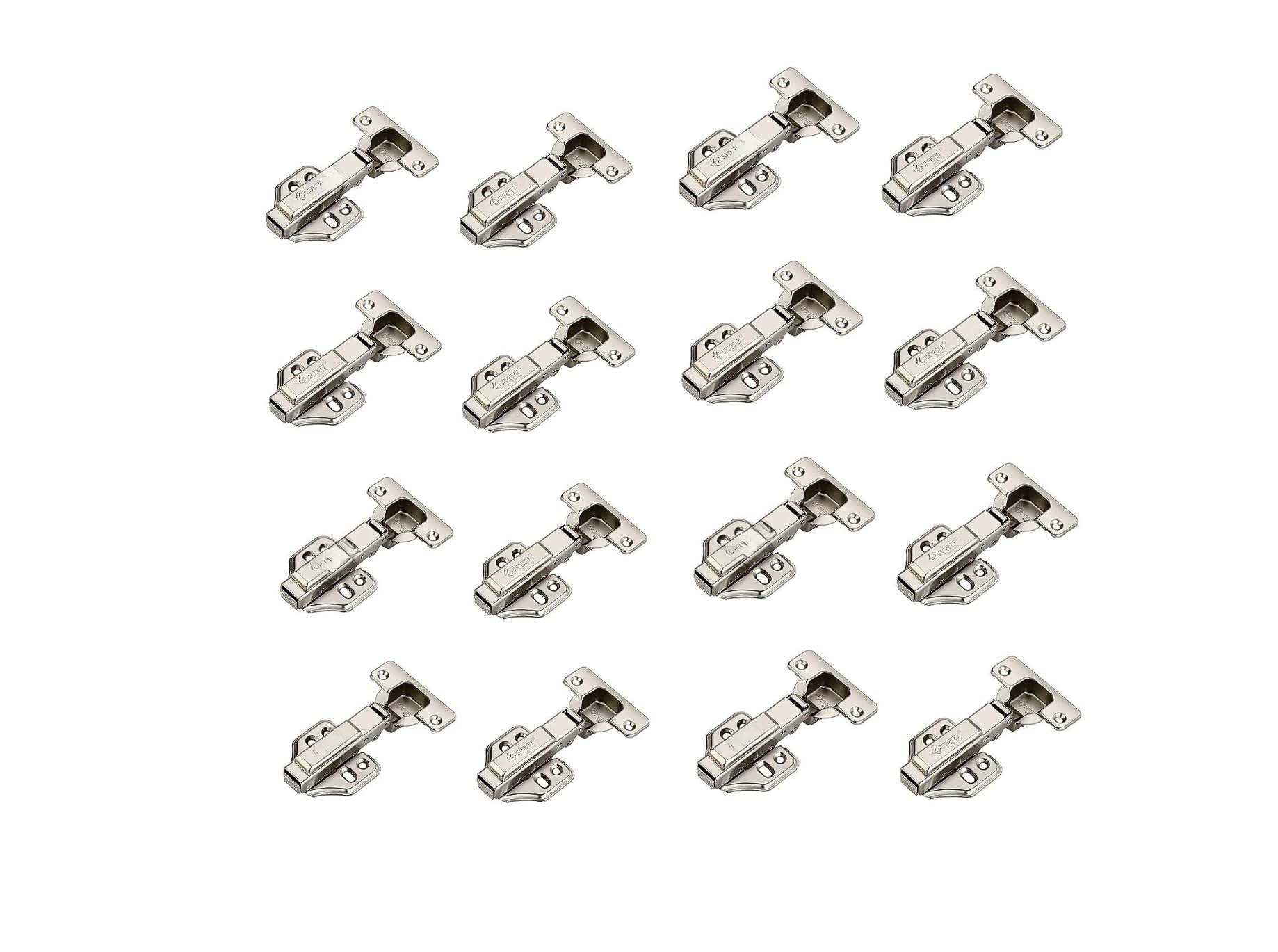 Mount Auto Close (Soft Close) Hydraulic 0 Degree Hinges for Full Overlay Door Pack of 8 Pair (16 Pieces Silver)… (16) (B0CSWBF8FL) Amazon Price History, Amazon Price Tracker