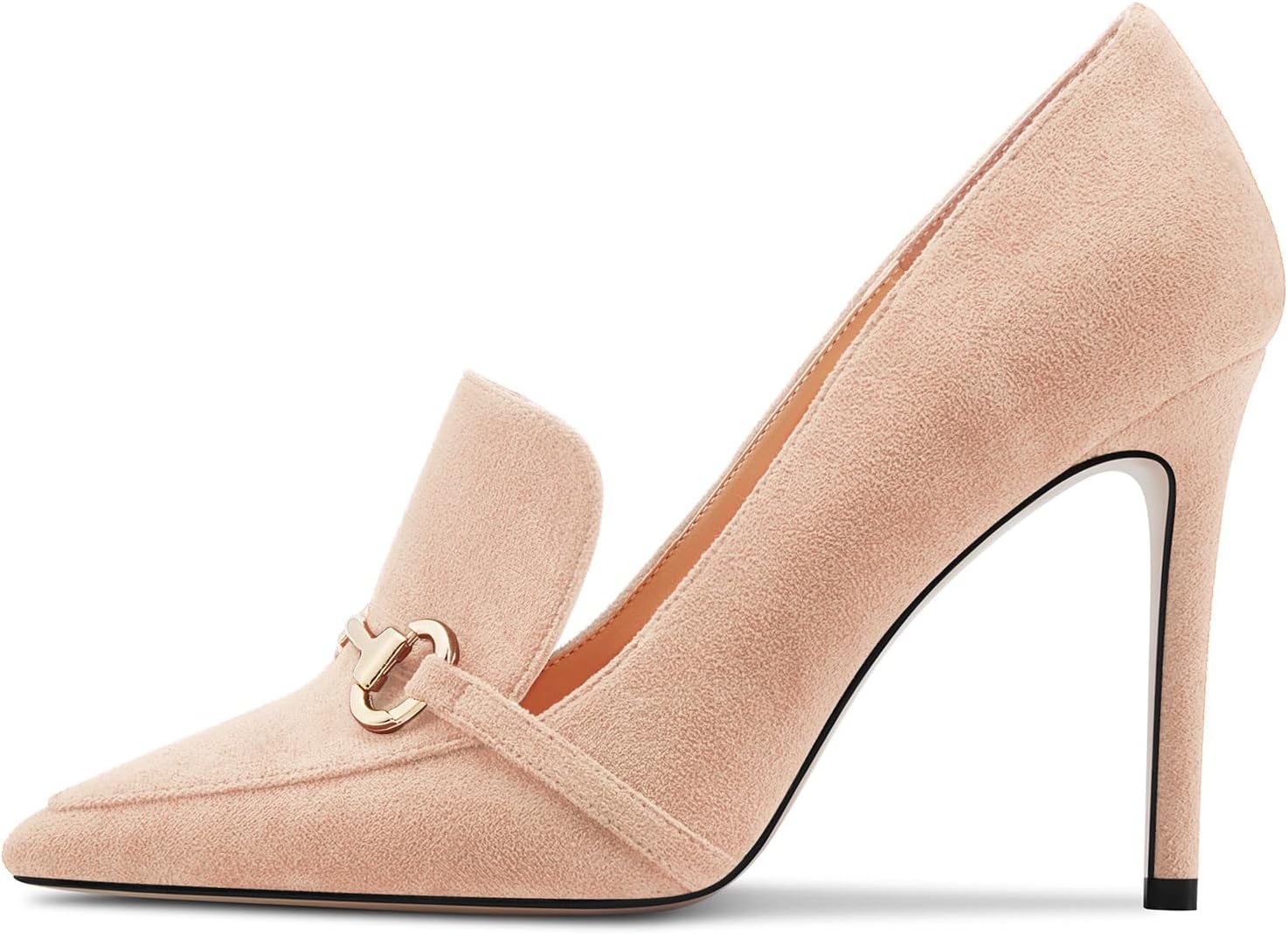 Castamere Womens High Stiletto Heel Pointed Toe Slip-on Pumps Wedding Office 3.9 Inches Heels - Image 2