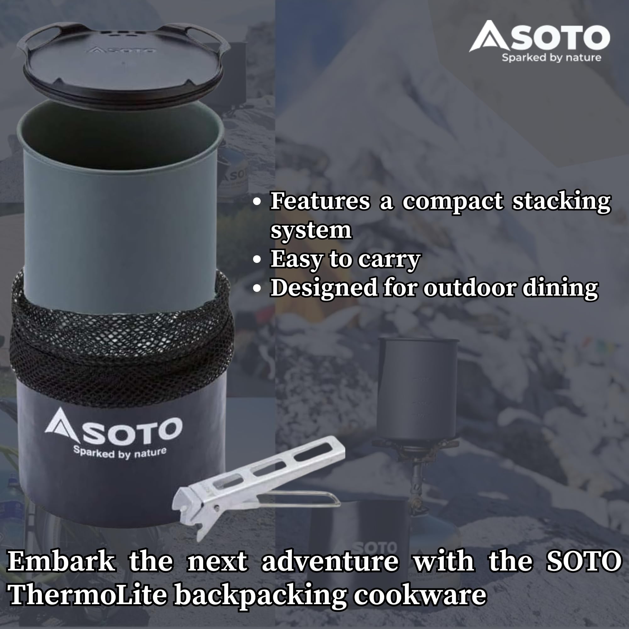 Amazon.com : SOTO ThermoLite Cook Set – Lightweight Camping
