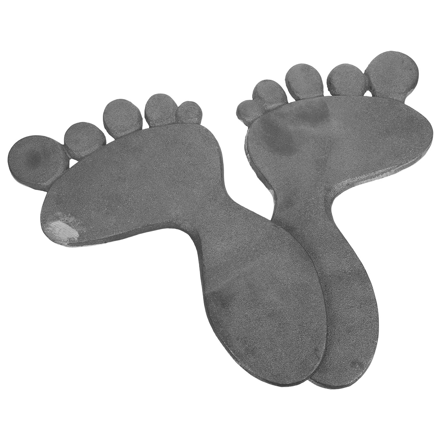 NUOBESTY Cast Iron Garden Feet Stepping Stones for Lawn Walkway, Vintage Decorative Yard Footprint Mats Outdoor Pathway Stones for Garden Landscaping