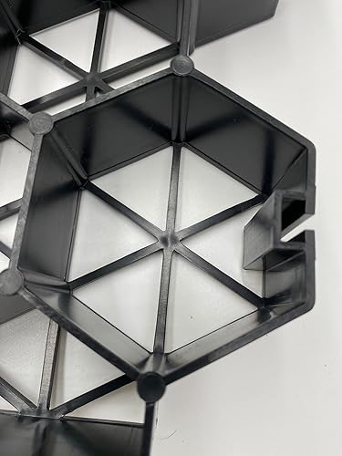 Miniatura 4 de Adoquines de césped permeables planos entrelazados, base de cobertizo de plástico HDPE para paisajismo y refuerzo de suelo en estacionamientos,