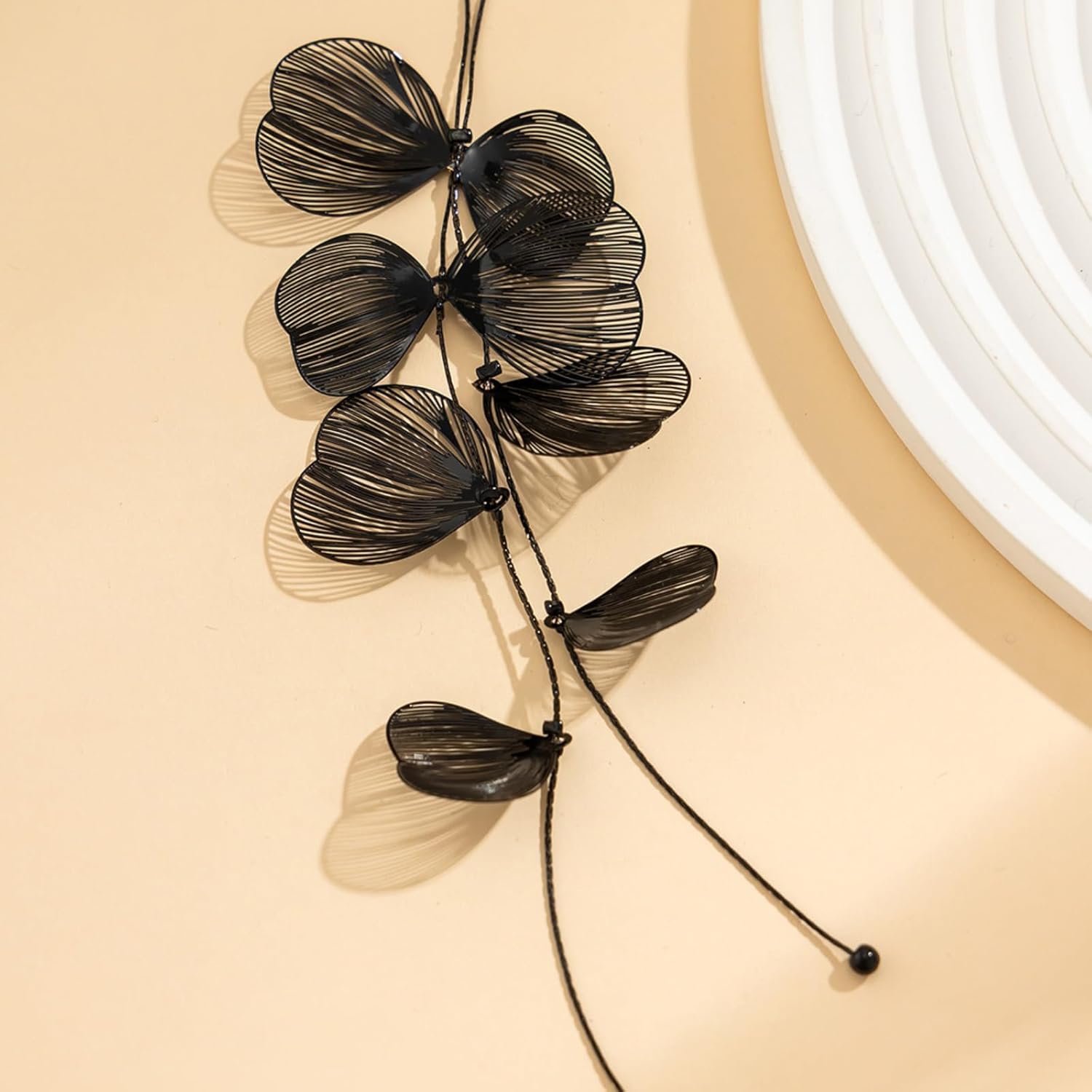 72ore Statement Necklace for Women Flower Black Long Layered Necklaces for Women Trendy 2025 Summer Beach Jewelry Party Dresses Accessories - Image 5